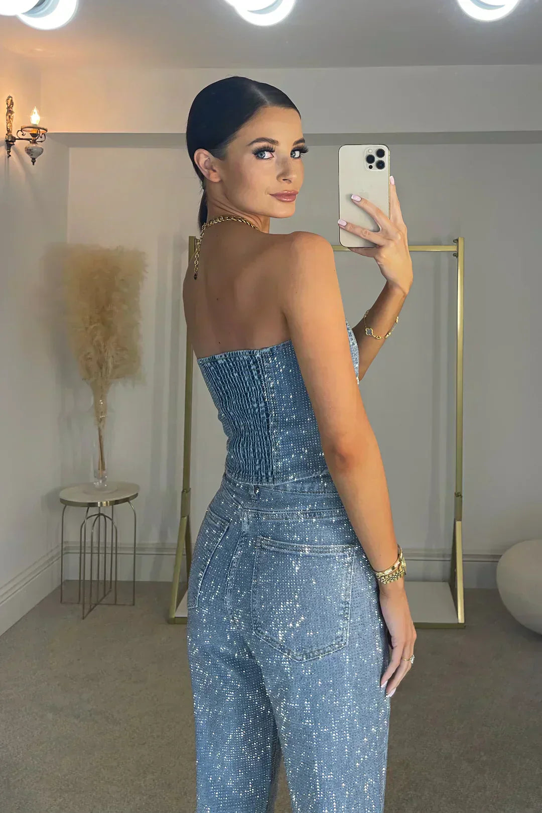 Strapless Corset Jumpsuit