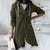 Casual Long Zip Up Hoodie with Curved Hem