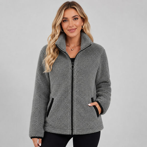 Teddy Fleece Jacket Zip Up