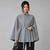Cape Coat Belted Stand Collar