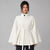 Cape Coat Belted Stand Collar