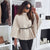 Chic Cape Sleeve Knit Sweater with High Neck and Gold Button