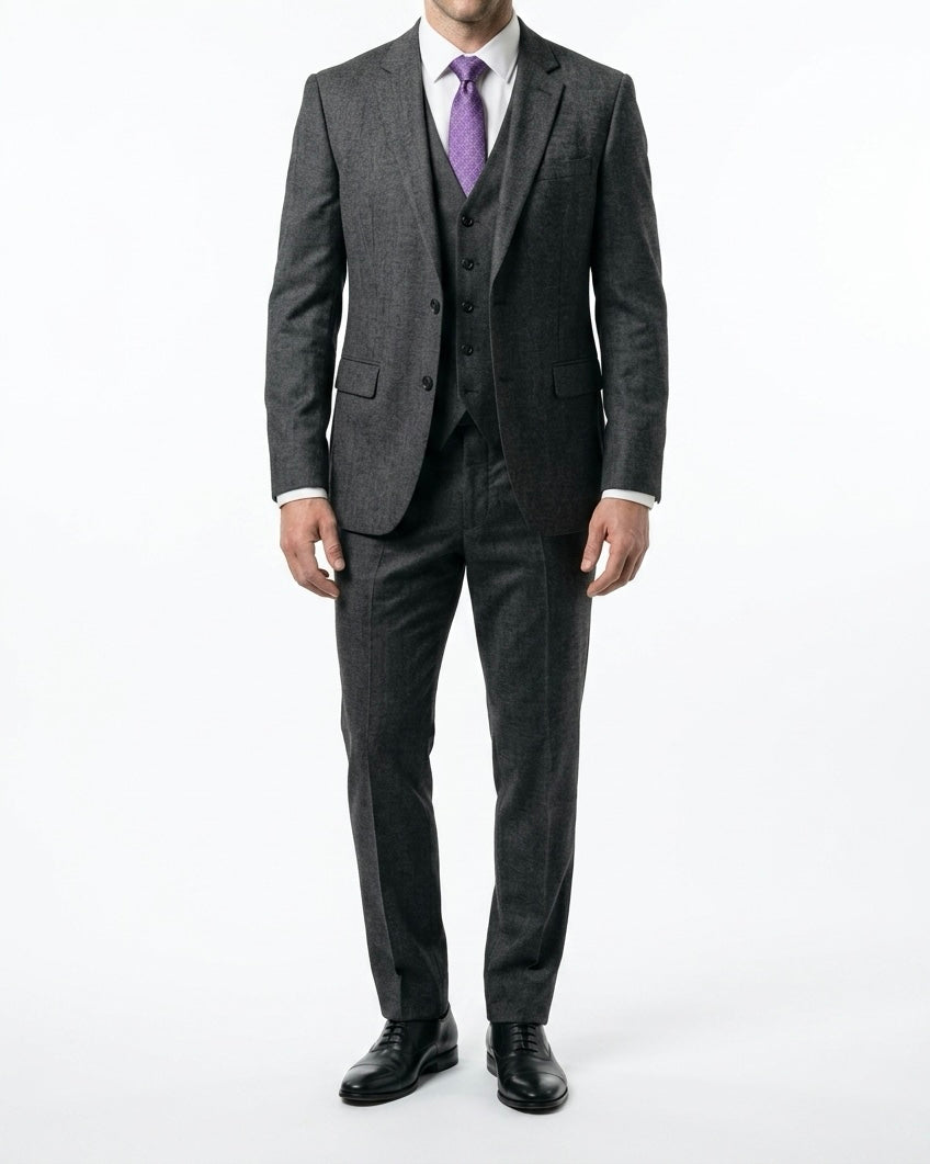 Lightweight Fabric Slim Fit 3-Piece Suit