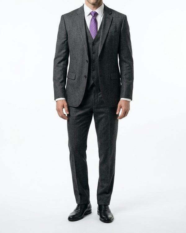 Lightweight Fabric Slim Fit 3-Piece Suit