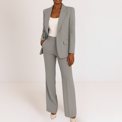 Pantsuit: blazer and elegant trousers