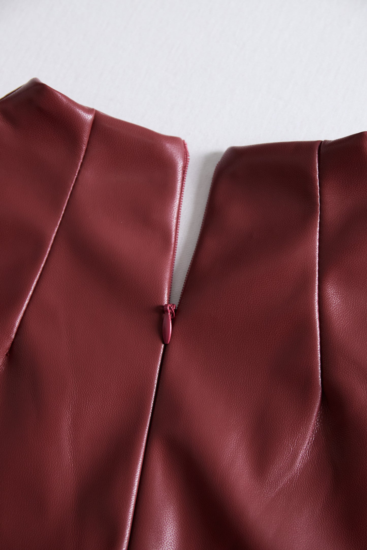 Chic Faux Leather Bodycon Dress