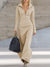 Long Sleeve Maxi Dress with Half Zip