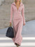 Long Sleeve Maxi Dress with Half Zip