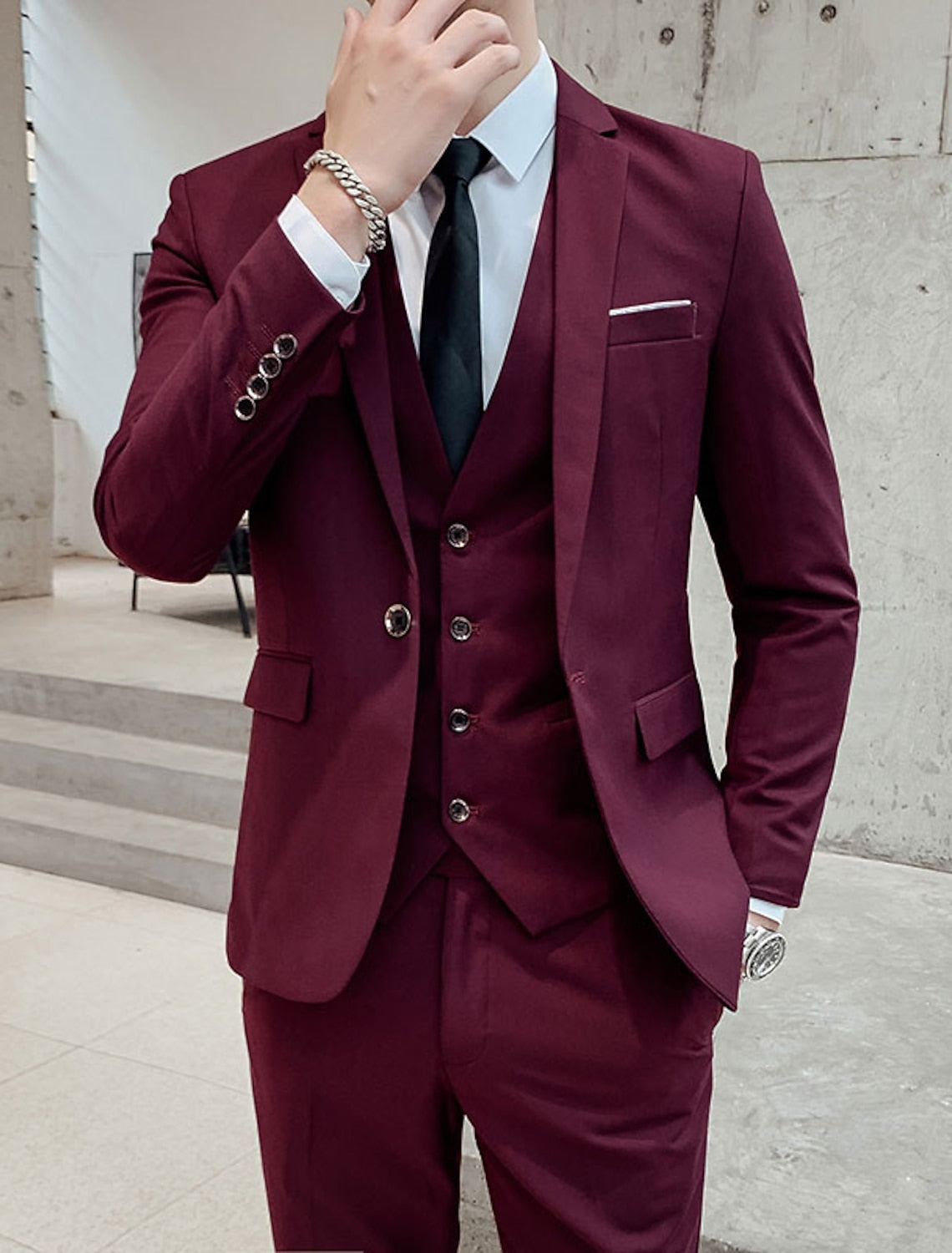 Kane Single-Breasted Three-Piece Suit