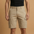 Cargo Shorts with Flap Pockets and Zipper