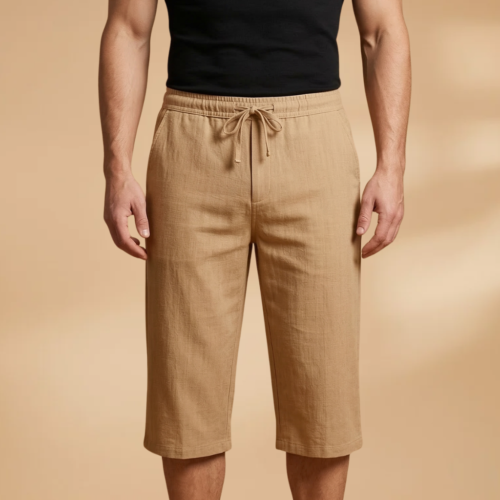 Shorts with Drawstring and Side Storage Pockets