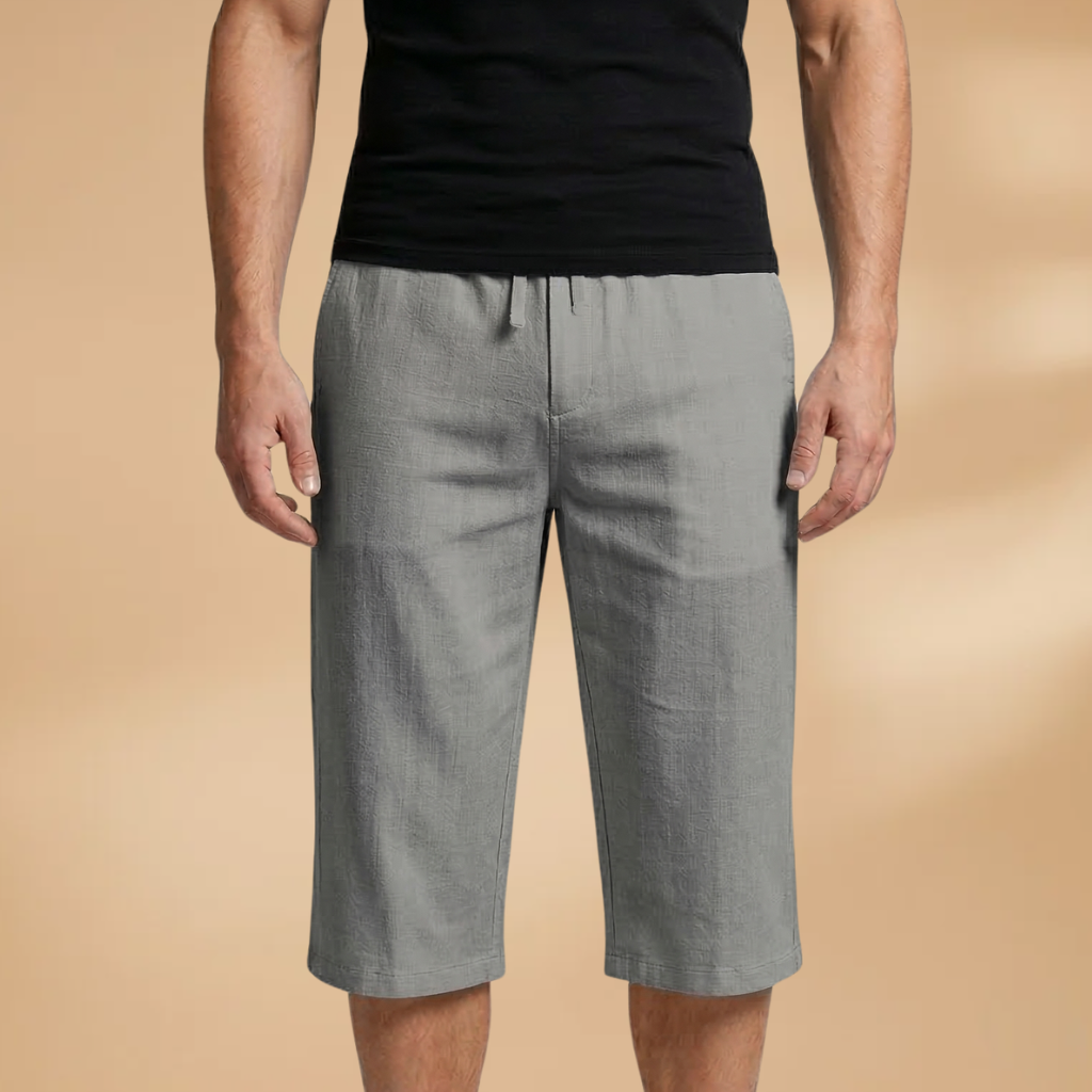 Shorts with Drawstring and Side Storage Pockets