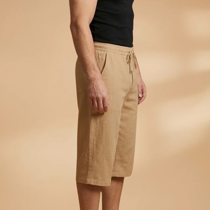 Shorts with Drawstring and Side Storage Pockets