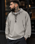 Leon Pullover Hooded Jacket with Lace-Up Collar and Side Pockets