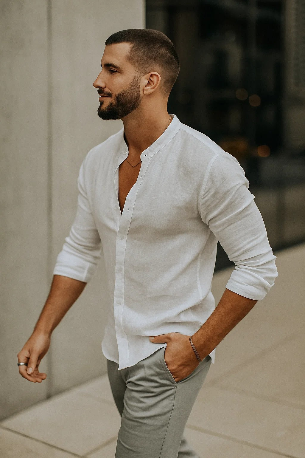 3/4 Sleeve Casual Shirt