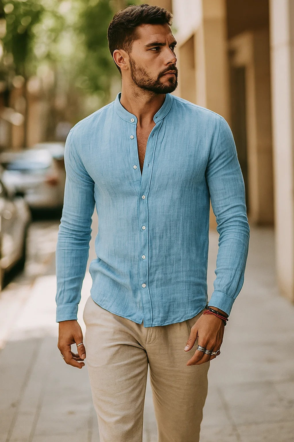 3/4 Sleeve Casual Shirt