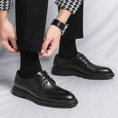 Black Patent Derby Dress Shoes