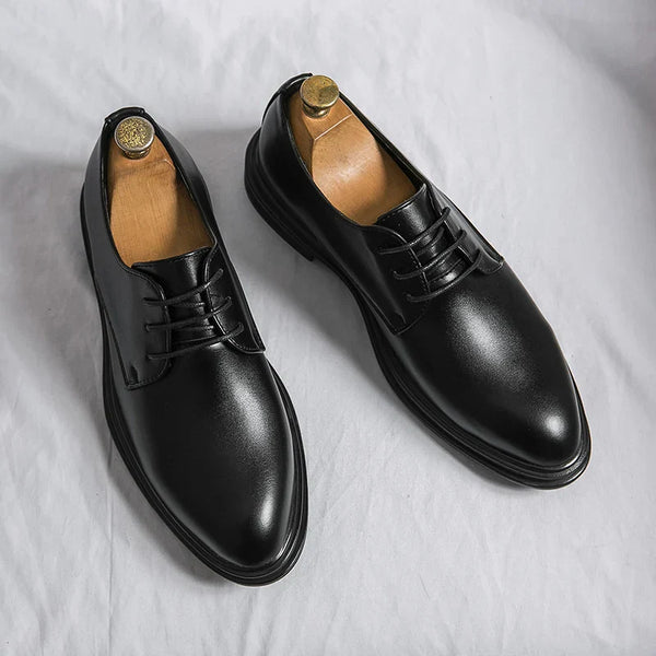 Black Patent Derby Dress Shoes