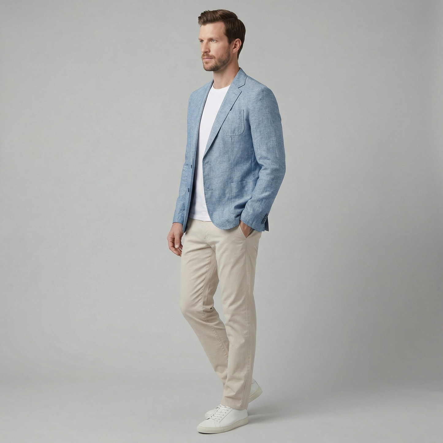 Linen Blazer Jacket