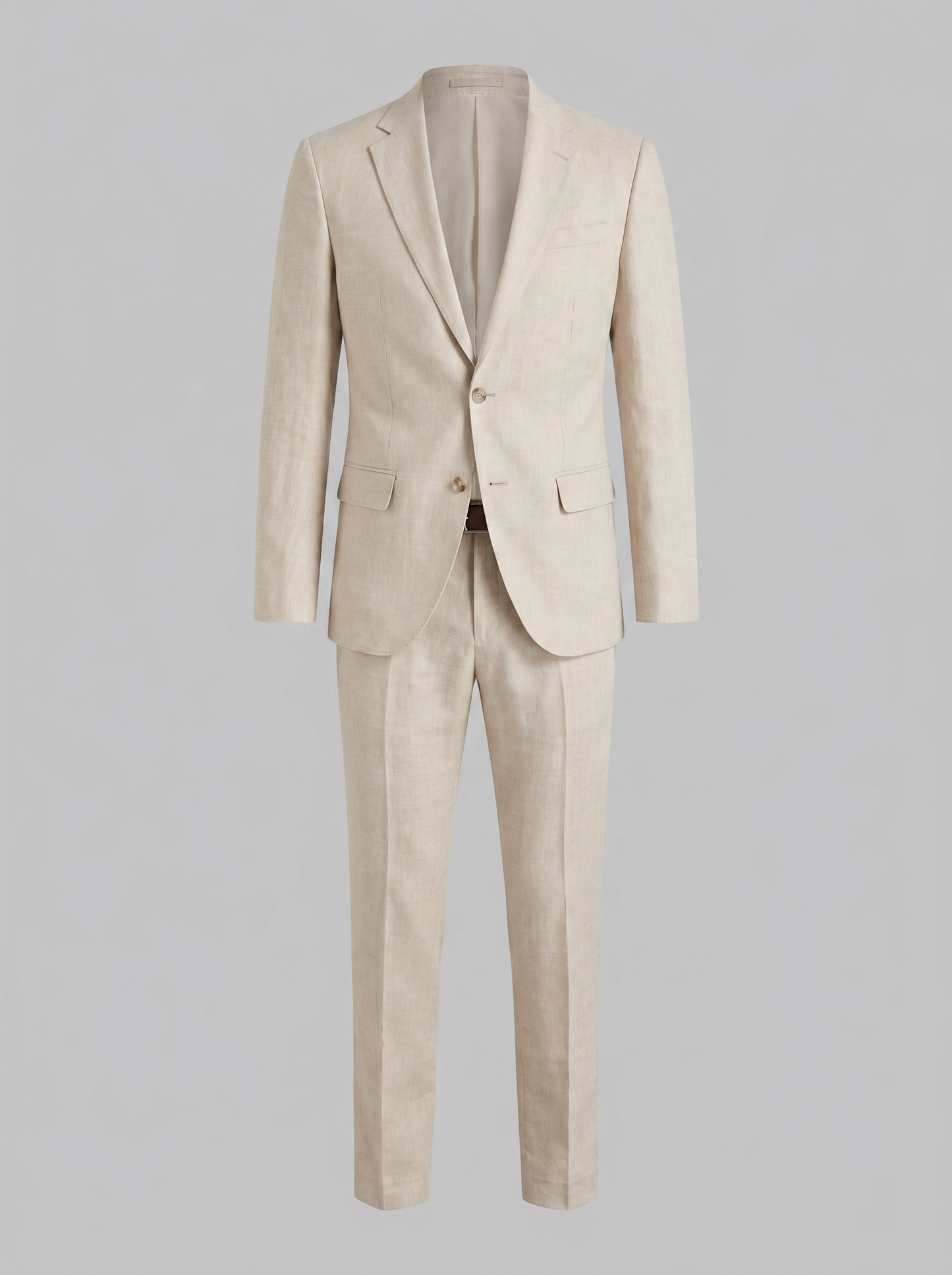 Linen Blend Wedding Suit Set