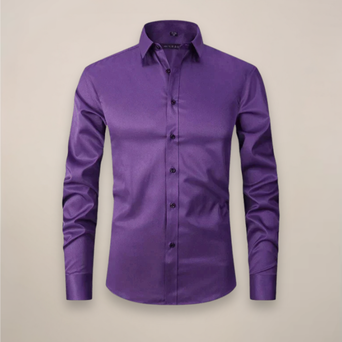 Long-Sleeved Shirt Wrinkle-Free Finish