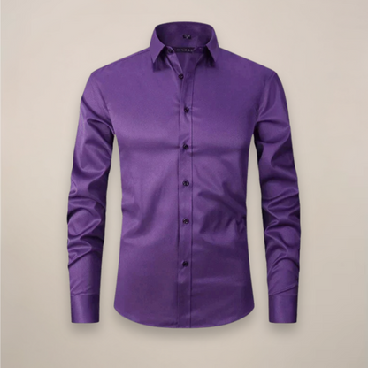 Long-Sleeved Shirt Wrinkle-Free Finish