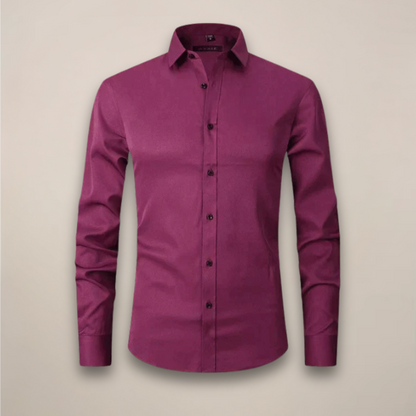 Long-Sleeved Shirt Wrinkle-Free Finish