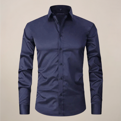 Long-Sleeved Shirt Wrinkle-Free Finish