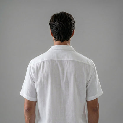 Short Sleeve Linen Summer Set