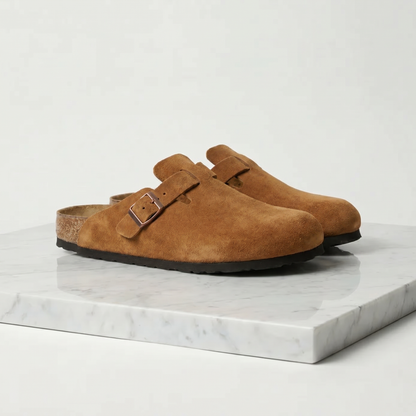 Suede Clogs - Stylish Comfort Loafers