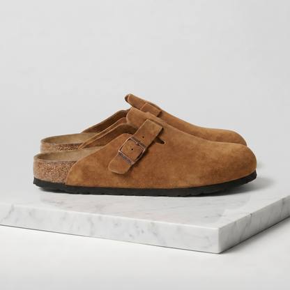 Suede Clogs - Stylish Comfort Loafers