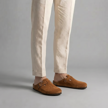 Suede Clogs - Stylish Comfort Loafers