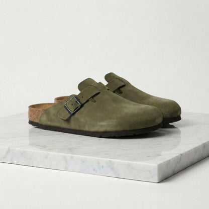 Suede Clogs - Stylish Comfort Loafers
