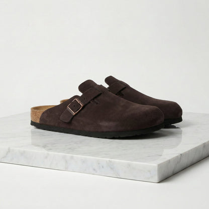 Suede Clogs - Stylish Comfort Loafers