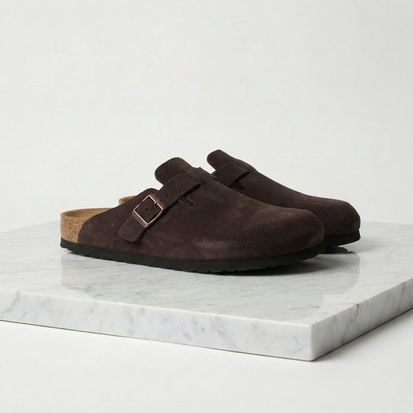 Suede Clogs - Stylish Comfort Loafers