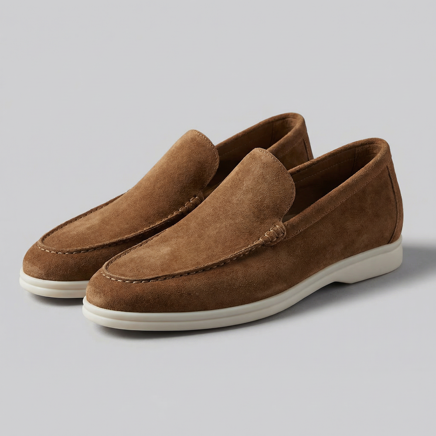 Suede Slip-On Loafers