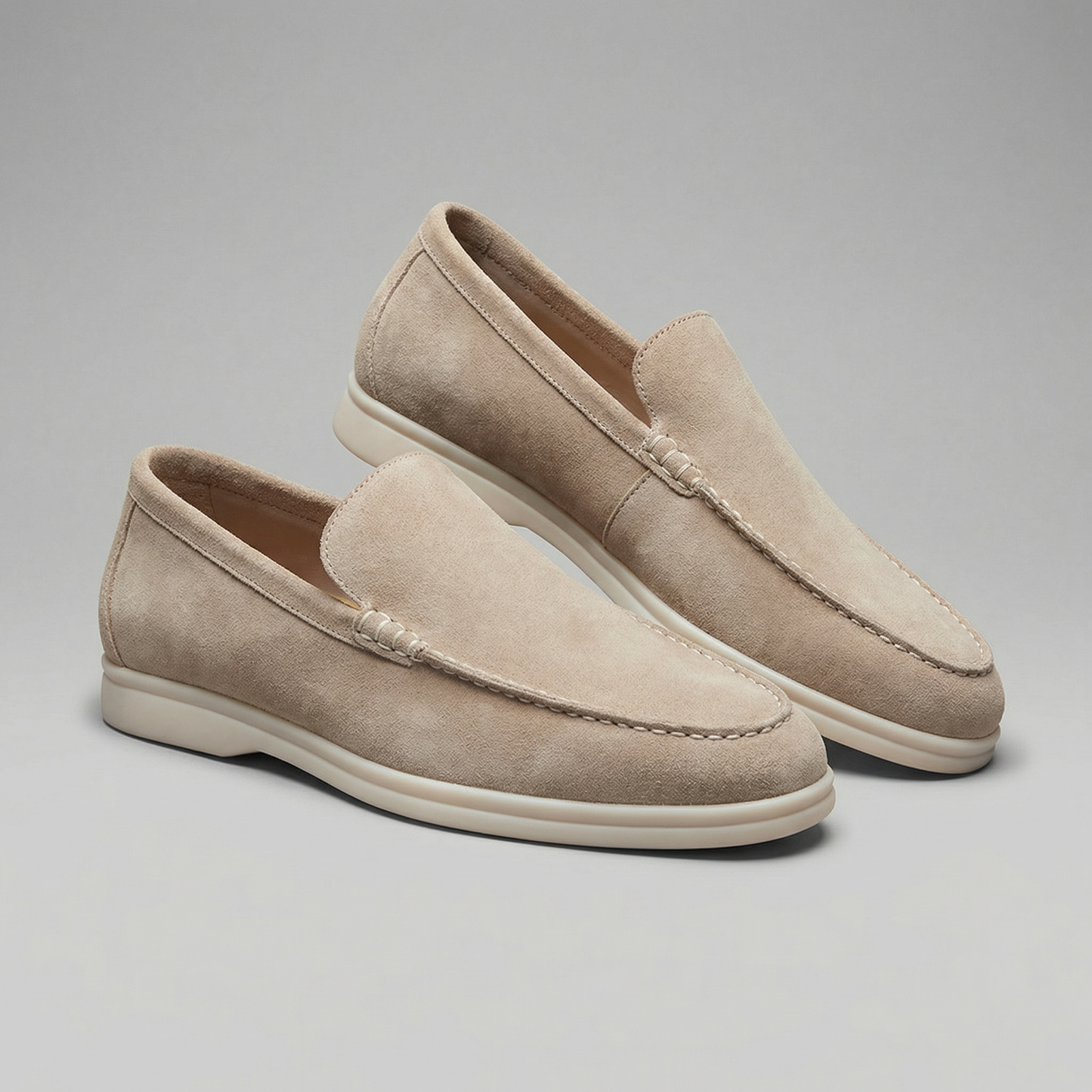 Suede Slip-On Loafers