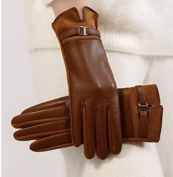 Avery Faux Leather Touchscreen Gloves