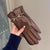Avery Faux Leather Touchscreen Gloves