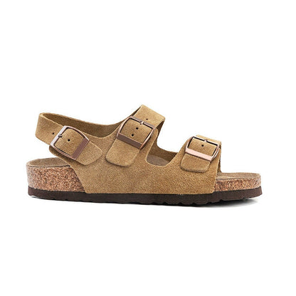 Simon Cork Sole Buckle Slingback Sandals