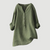 Lightweight Tunic Blouse with V-Neck and Button Closure