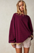 Oversized Striped Sweatshirt with Contrast Trim and Drop Shoulders