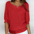 Sweater with Wide Sleeves and Round Neck