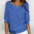 Sweater with Wide Sleeves and Round Neck