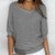 Sweater with Wide Sleeves and Round Neck