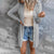 Relaxed Open Front Cardigan with Snap Button Detail