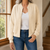Relaxed Quilted Bomber Jacket with Geometric Texture