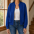 Relaxed Quilted Bomber Jacket with Geometric Texture