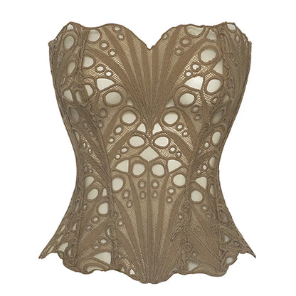 Seductive lace corset top