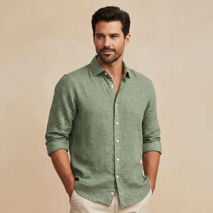 Summer Casual Fit Linen Shirt